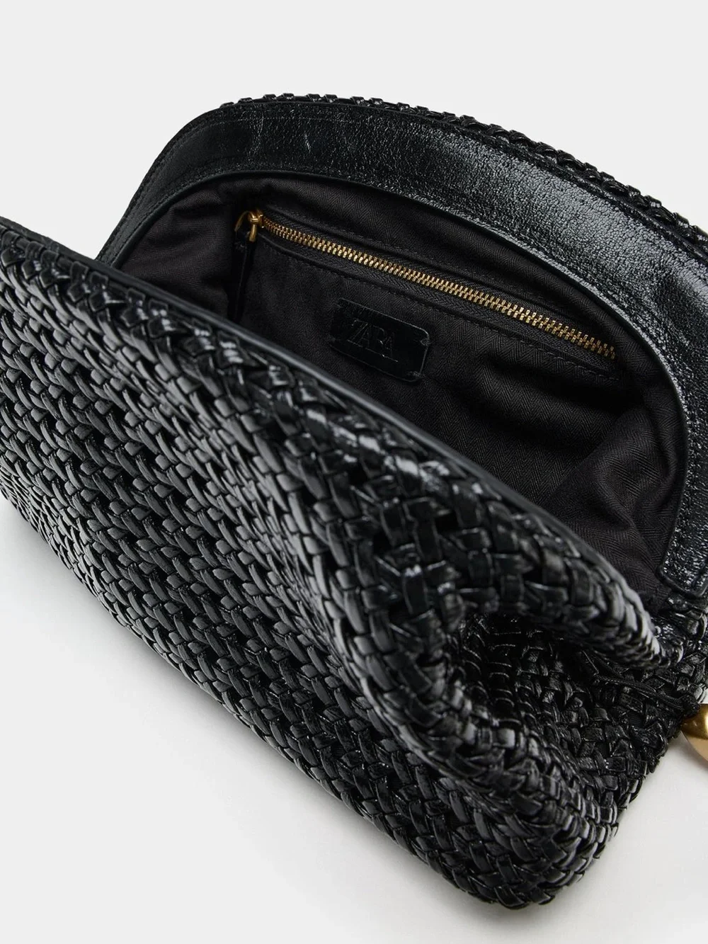 Zara Woven Clutch with Tassel